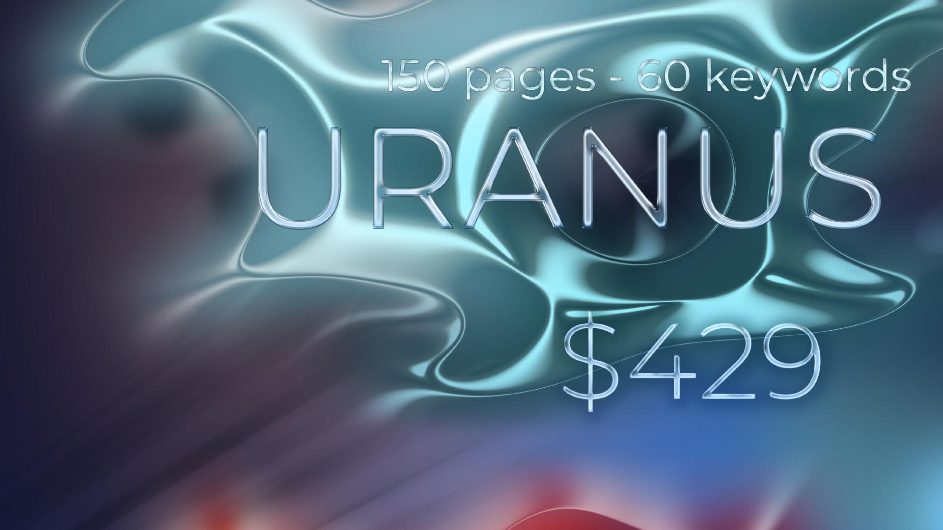 SEO package 'Uranus': 150 pages - 60 keywords for $429